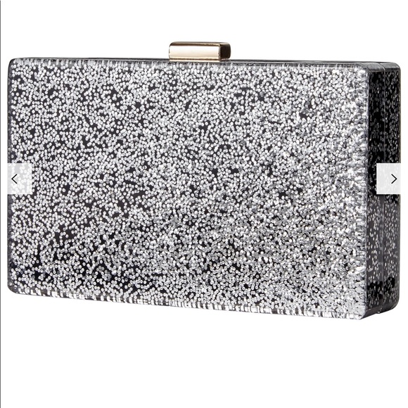 John Lewis Glitter Clutch Box Bag - Picture 11 of 13